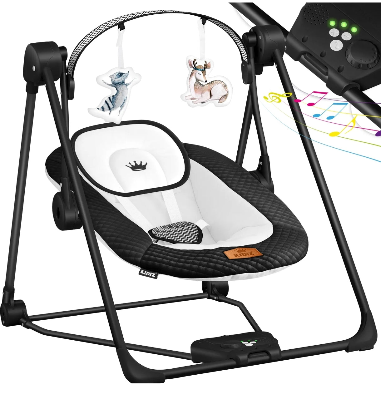 Baby bouncer baby swing with toys soothing nature sounds
