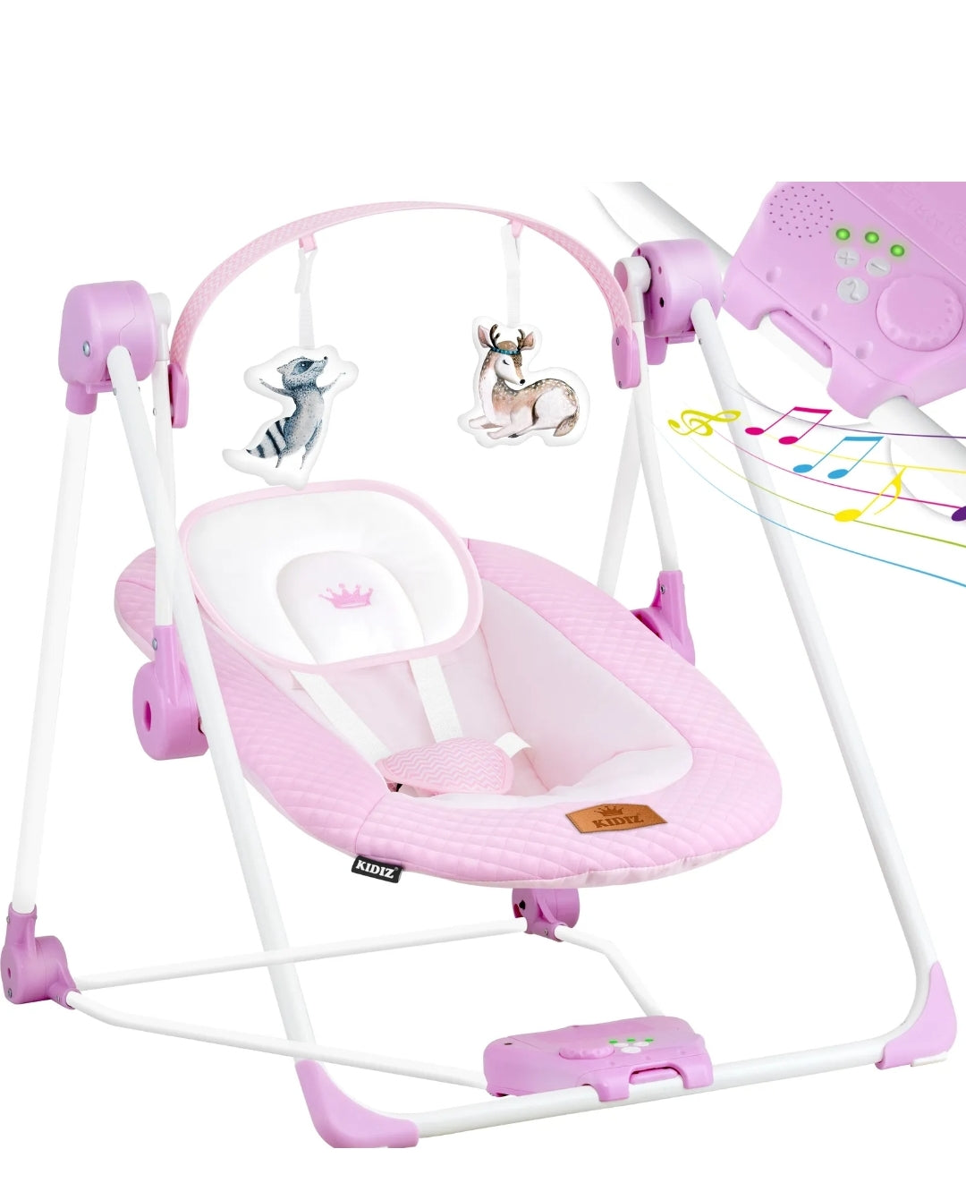 Baby bouncer baby swing with toys soothing nature sounds