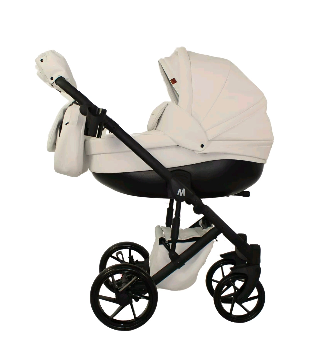 MOMMO AAA Kinderwagen 3in1 Öko-Leder – Cosmo I-Size-Sitz