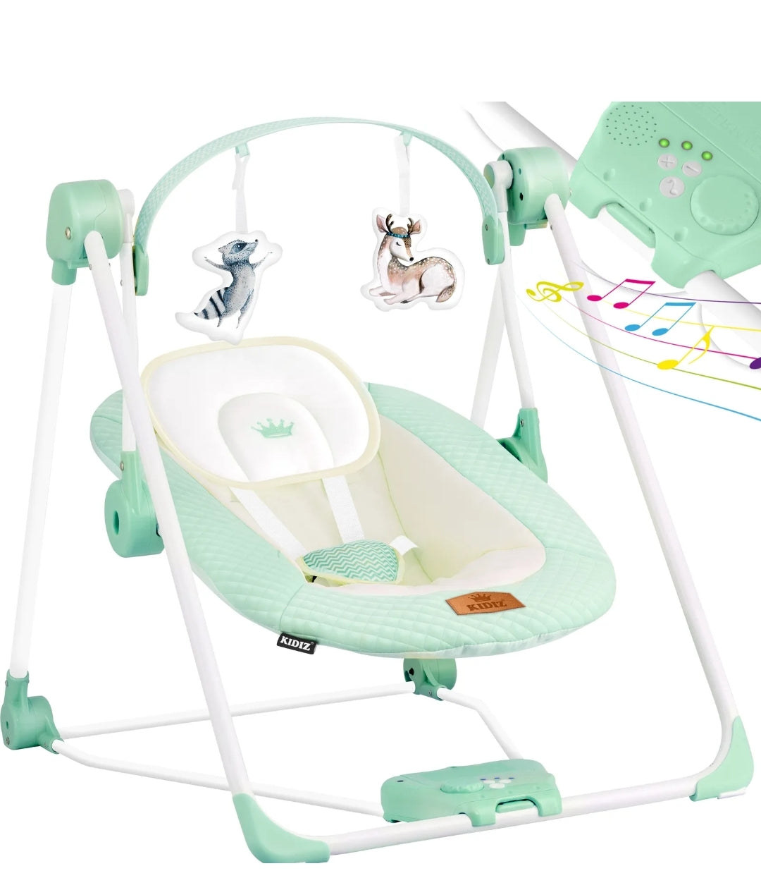 Baby bouncer baby swing with toys soothing nature sounds