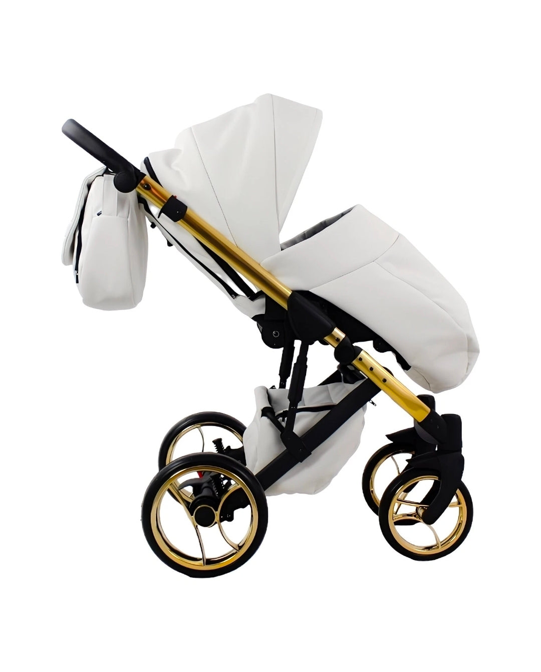 MOMMO AAA Kinderwagen 3in1 Öko-Leder – Cosmo I-Size-Sitz