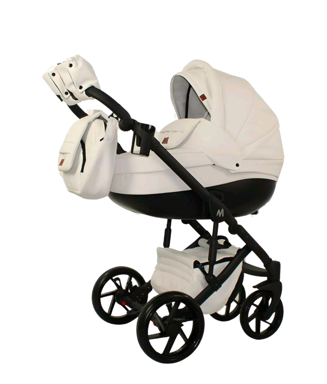 MOMMO AAA Kinderwagen 3in1 Öko-Leder – Cosmo I-Size-Sitz