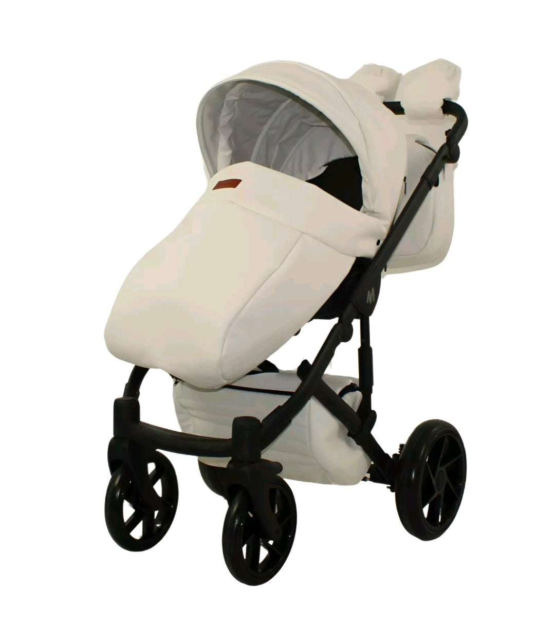 MOMMO AAA Kinderwagen 3in1 Öko-Leder – Cosmo I-Size-Sitz