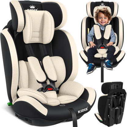 KIDIZ® Autokindersitz Triangle Premium Kindersitz Kinderautositz | Autositz Sitzschale | 9 kg - 36 kg 1-12 Jahre | Gruppe 1/2/3 | universal | zugelassen nach ECE R129/03