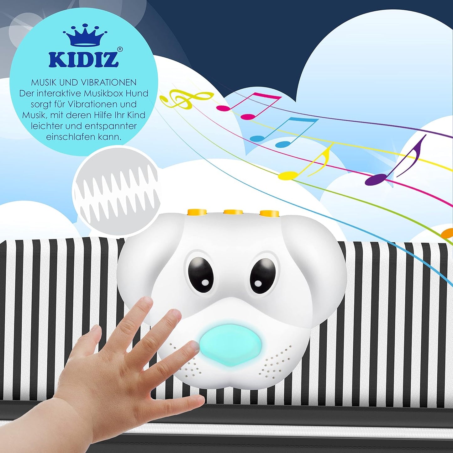 Kidiz® Babybett 3 in 1 Reisebett Kombi Set Baby Bett mit Wickelauflage Moskitonetz Laufstall Baby ab Geburt bis 15 kg luftige Seitenwände mit Seiteneingang Tragetasche zusammenklappbar, Grau