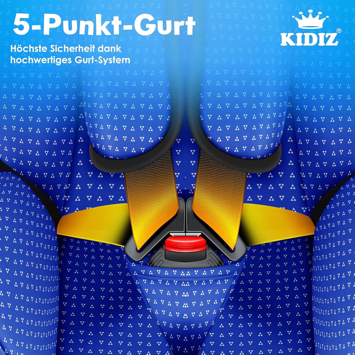 KIDIZ® Autokindersitz Triangle Premium Kindersitz Kinderautositz | Autositz Sitzschale | 9 kg - 36 kg 1-12 Jahre | Gruppe 1/2/3 | universal | zugelassen nach ECE R129/03