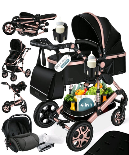 KESSER® Loops 3 in 1 Kombikinderwagen Komplett-Set-Zweite Chance