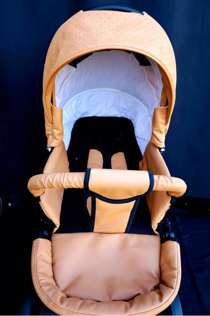 MOMMO FANTASY Kinderwagen 2in1/3in1/4in1 Öko-Leder /Autositz