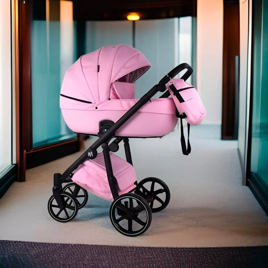 MOMMO FANTASY Kinderwagen 2in1/3in1/4in1 Öko-Leder /Autositz