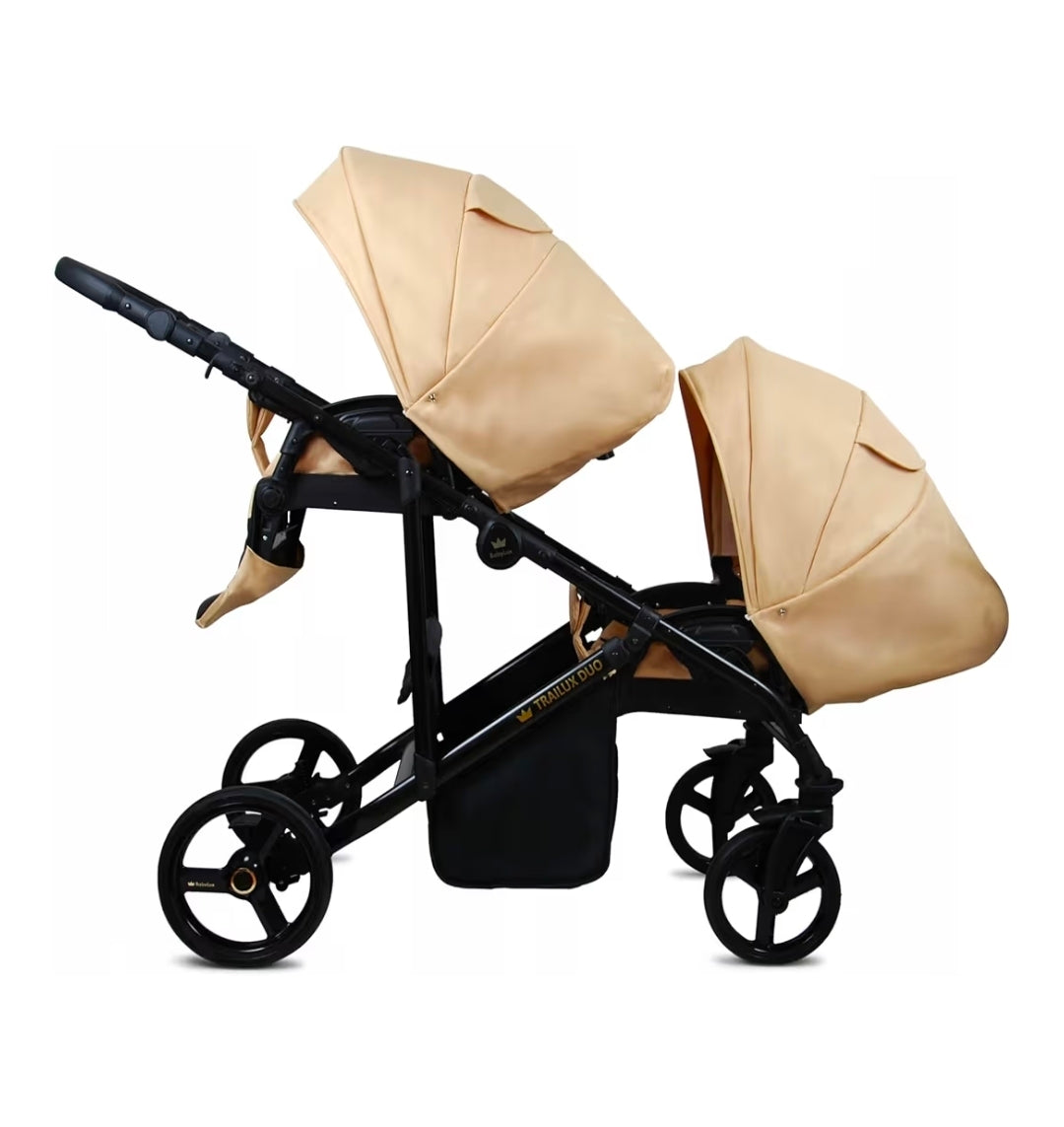 Trailux Duo 3-in-1  Kinderwagen-Set für Zwillinge inkl. Autositz