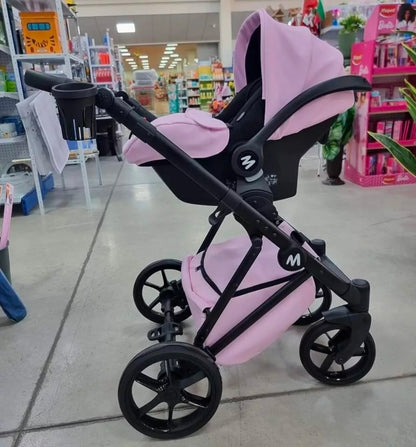 MOMMO HARMONY Kinderwagen 2in1/3in1/4in1 Öko-Leder – Cosmo I-Size-Sitz