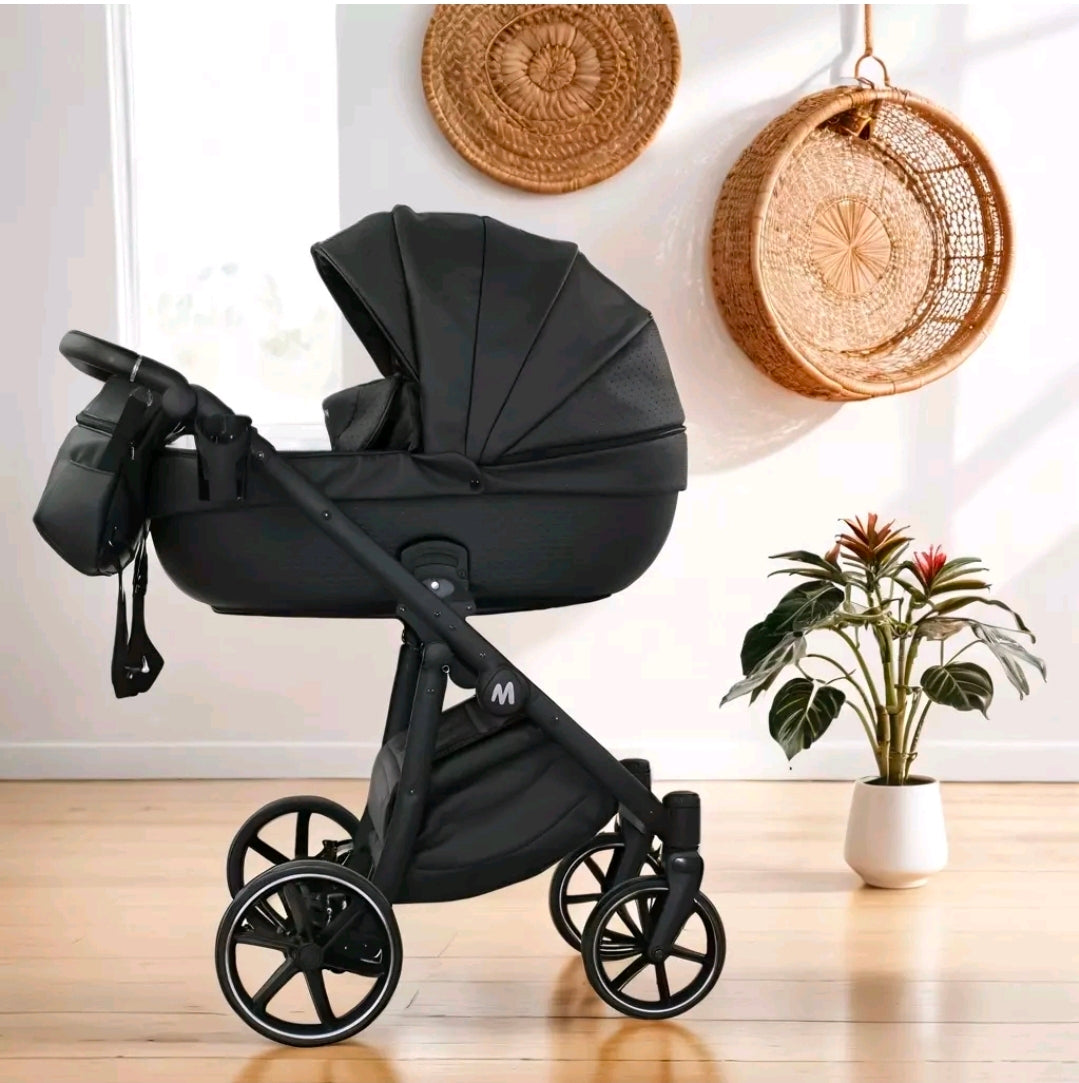 MOMMO FANTASY Kinderwagen 2in1/3in1/4in1 Öko-Leder /Autositz