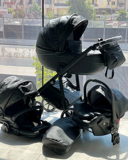 MOMMO FANTASY Kinderwagen 2in1/3in1/4in1 Öko-Leder /Autositz