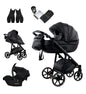 MOMMO FANTASY Kinderwagen 2in1/3in1/4in1 Öko-Leder /Autositz