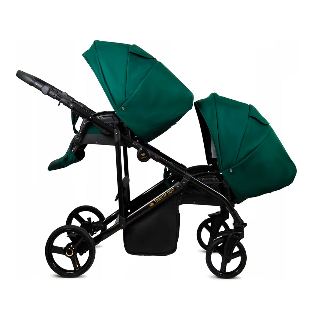 Trailux Duo 3-in-1  Kinderwagen-Set für Zwillinge inkl. Autositz