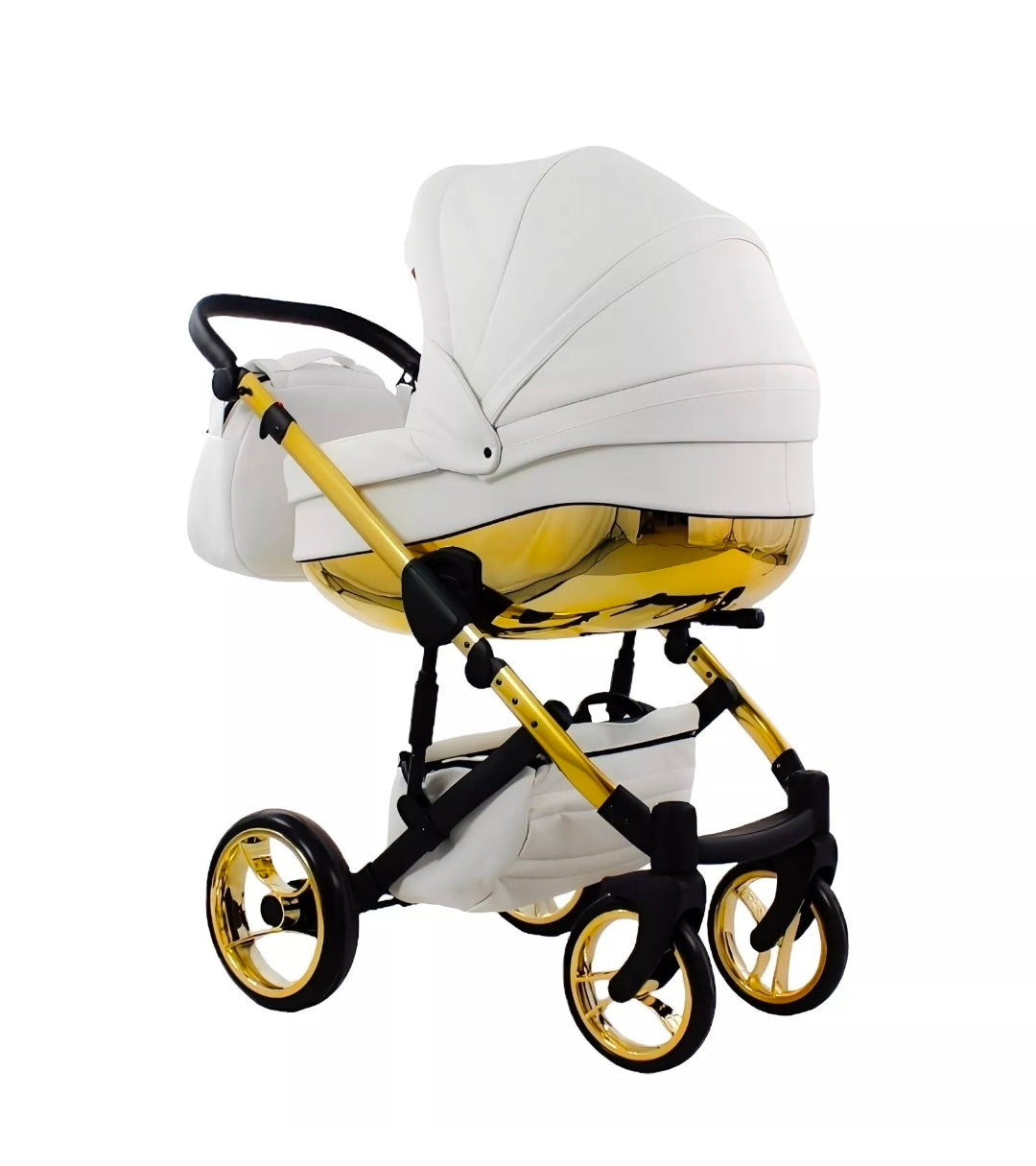 MOMMO AAA Kinderwagen 3in1 Öko-Leder – Cosmo I-Size-Sitz