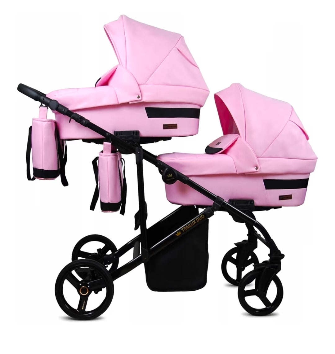 Trailux Duo 3-in-1  Kinderwagen-Set für Zwillinge inkl. Autositz