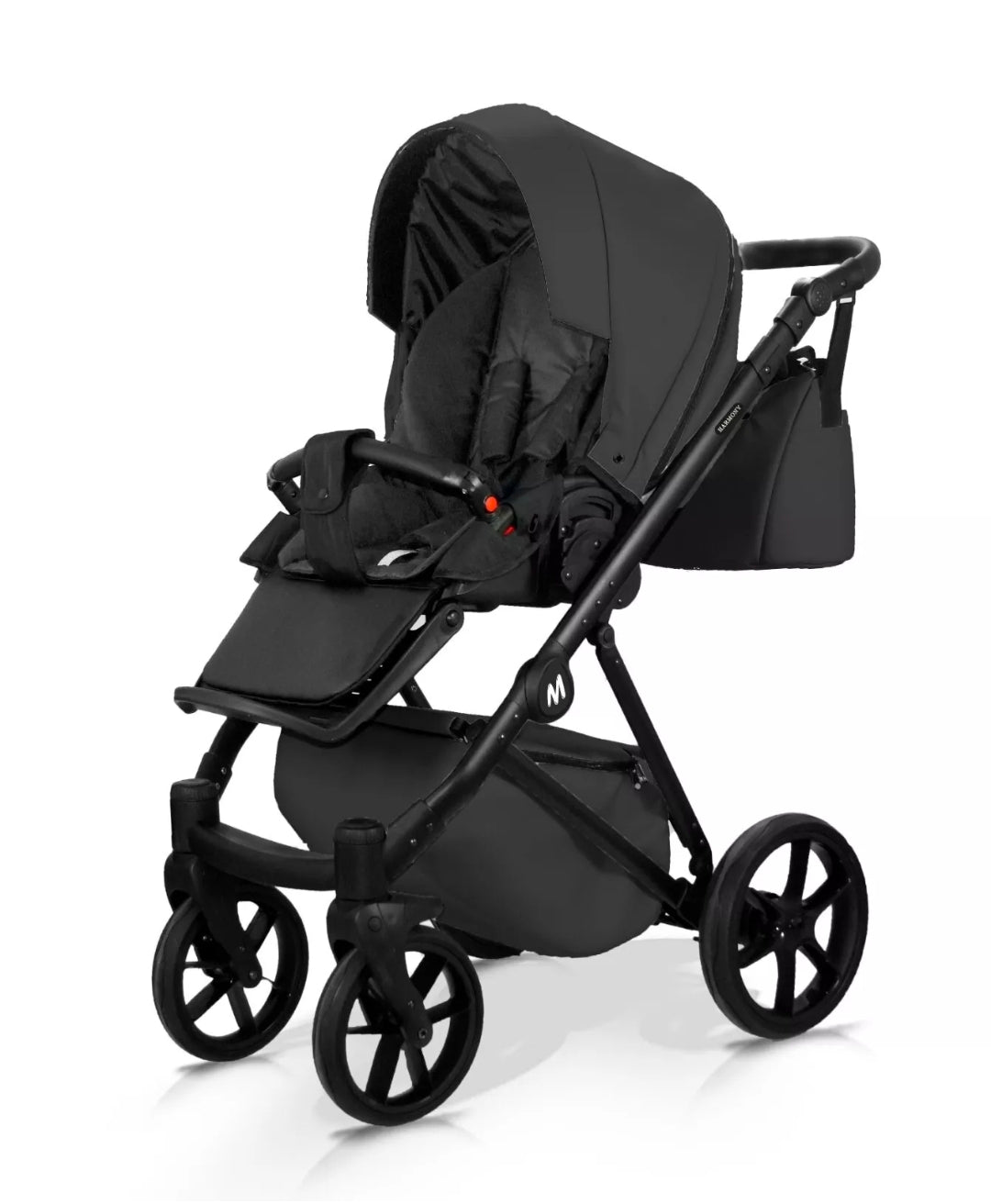 MOMMO HARMONY Kinderwagen 2in1/3in1/4in1 Öko-Leder – Cosmo I-Size-Sitz