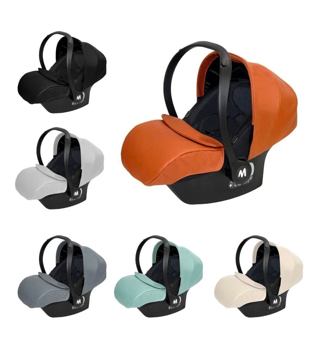 MOMMO HARMONY Kinderwagen 2in1/3in1/4in1 Öko-Leder – Cosmo I-Size-Sitz