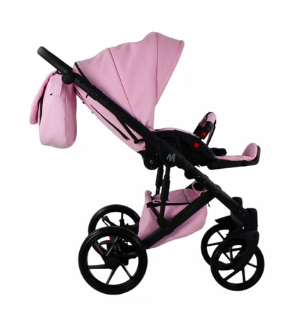 MOMMO AAA Kinderwagen 3 in 1 Öko-Leder – Cosmo I-Size-Sitz