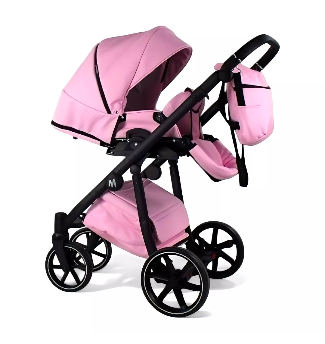 MOMMO FANTASY Kinderwagen 2in1/3in1/4in1 Öko-Leder /Autositz