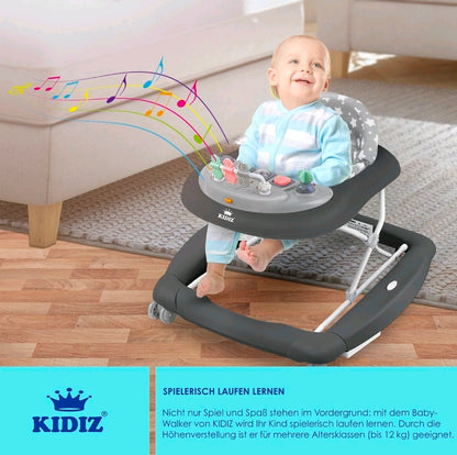 KIDIZ® 4in1 Lauflernhilfe Babywalker mit Licht Musik Rosa-Zweite Chance