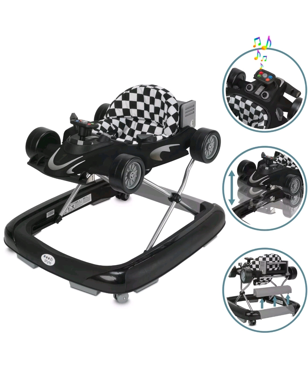 Baby Lauflernwagen Gehfrei Lauflernhilfe auto mit Licht-Zweite Chance