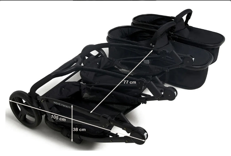 Beemo Baby Twin Stroller Sportsitz for Zwilling/Geschwistern