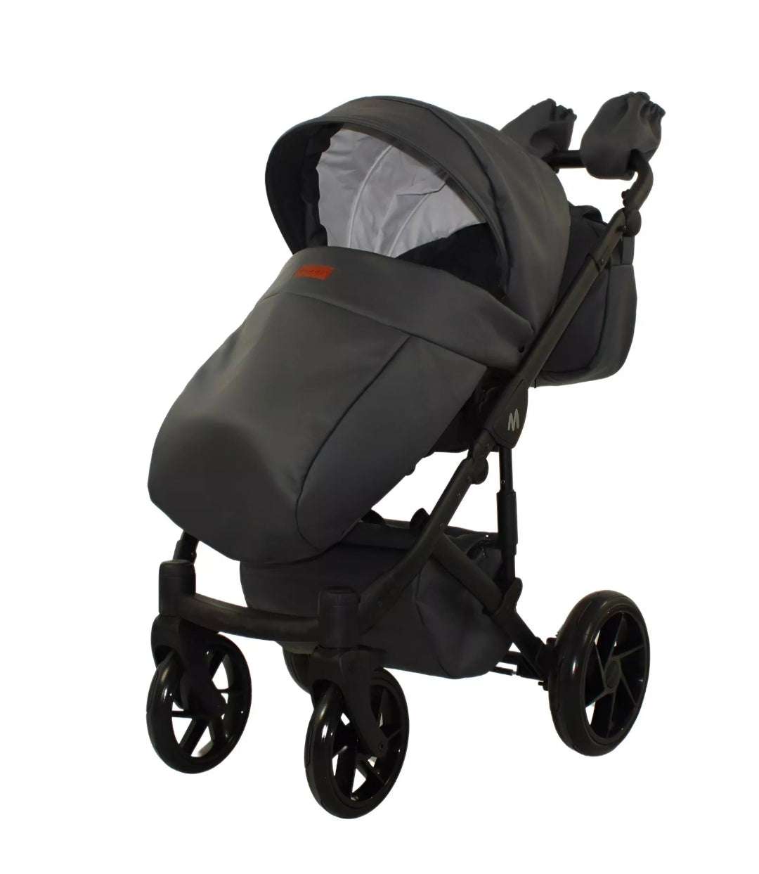 MOMMO AAA Kinderwagen 3 in 1 Öko-Leder – Cosmo I-Size-Sitz