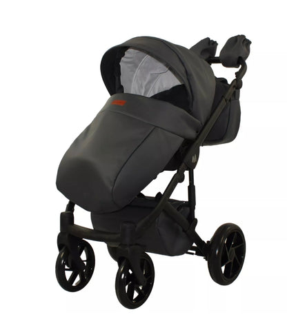 MOMMO AAA Kinderwagen 3 in 1 Öko-Leder – Cosmo I-Size-Sitz