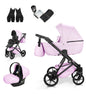 MOMMO HARMONY Kinderwagen 2in1/3in1/4in1 Öko-Leder – Cosmo I-Size-Sitz