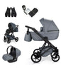 MOMMO HARMONY Kinderwagen 2in1/3in1/4in1 Öko-Leder – Cosmo I-Size-Sitz
