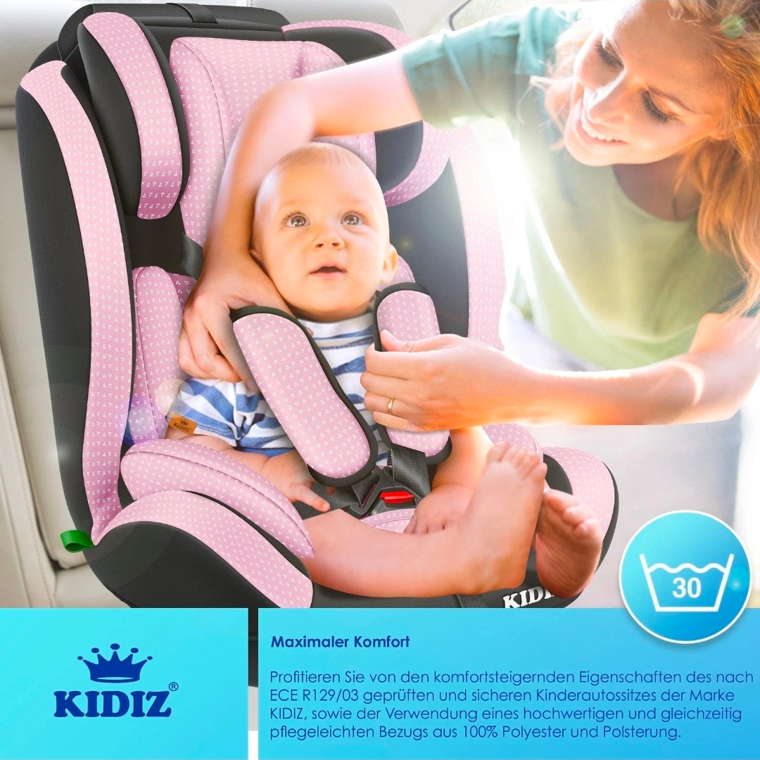 Kinderautositz 9kg-36 kg, 1-12 Jahre, Gruppe 1-2-3 Universal, Isofix