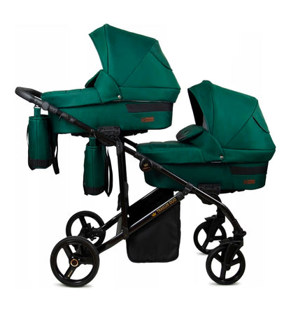 Trailux Duo 3-in-1  Kinderwagen-Set für Zwillinge inkl. Autositz