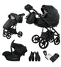MOMMO AAA Kinderwagen 3 in 1 Öko-Leder – Cosmo I-Size-Sitz