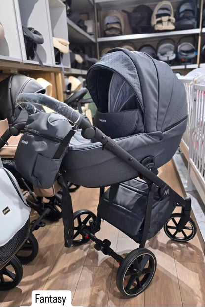 MOMMO FANTASY Kinderwagen 2in1/3in1/4in1 Öko-Leder /Autositz