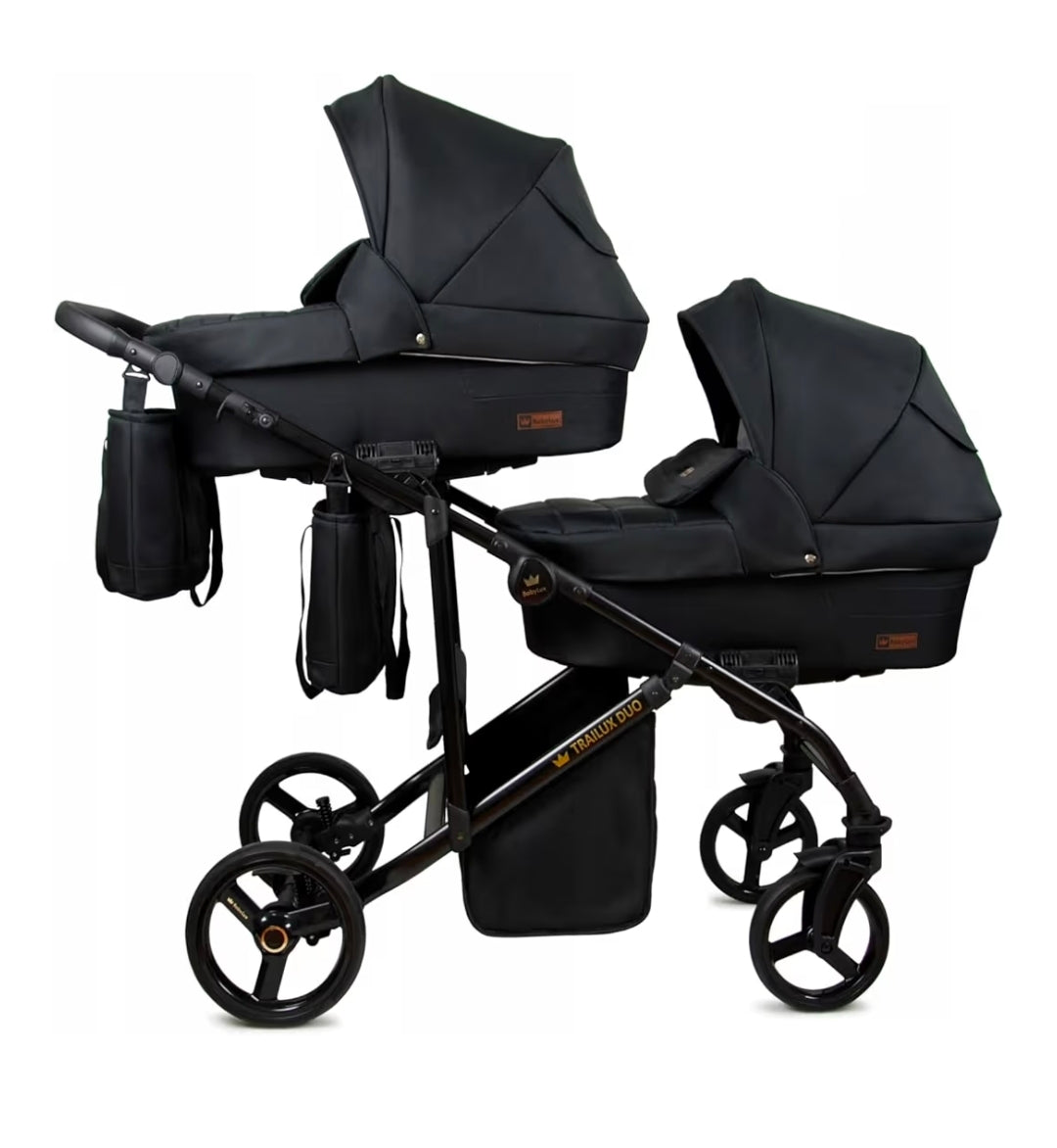 Trailux Duo 3-in-1  Kinderwagen-Set für Zwillinge inkl. Autositz