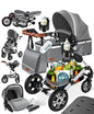 KESSER® Loops 3 in 1 Kombikinderwagen Komplett-Set-Zweite Chance