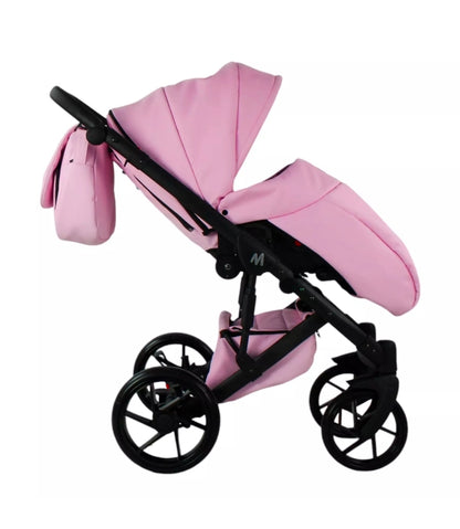 MOMMO AAA Kinderwagen 3 in 1 Öko-Leder – Cosmo I-Size-Sitz