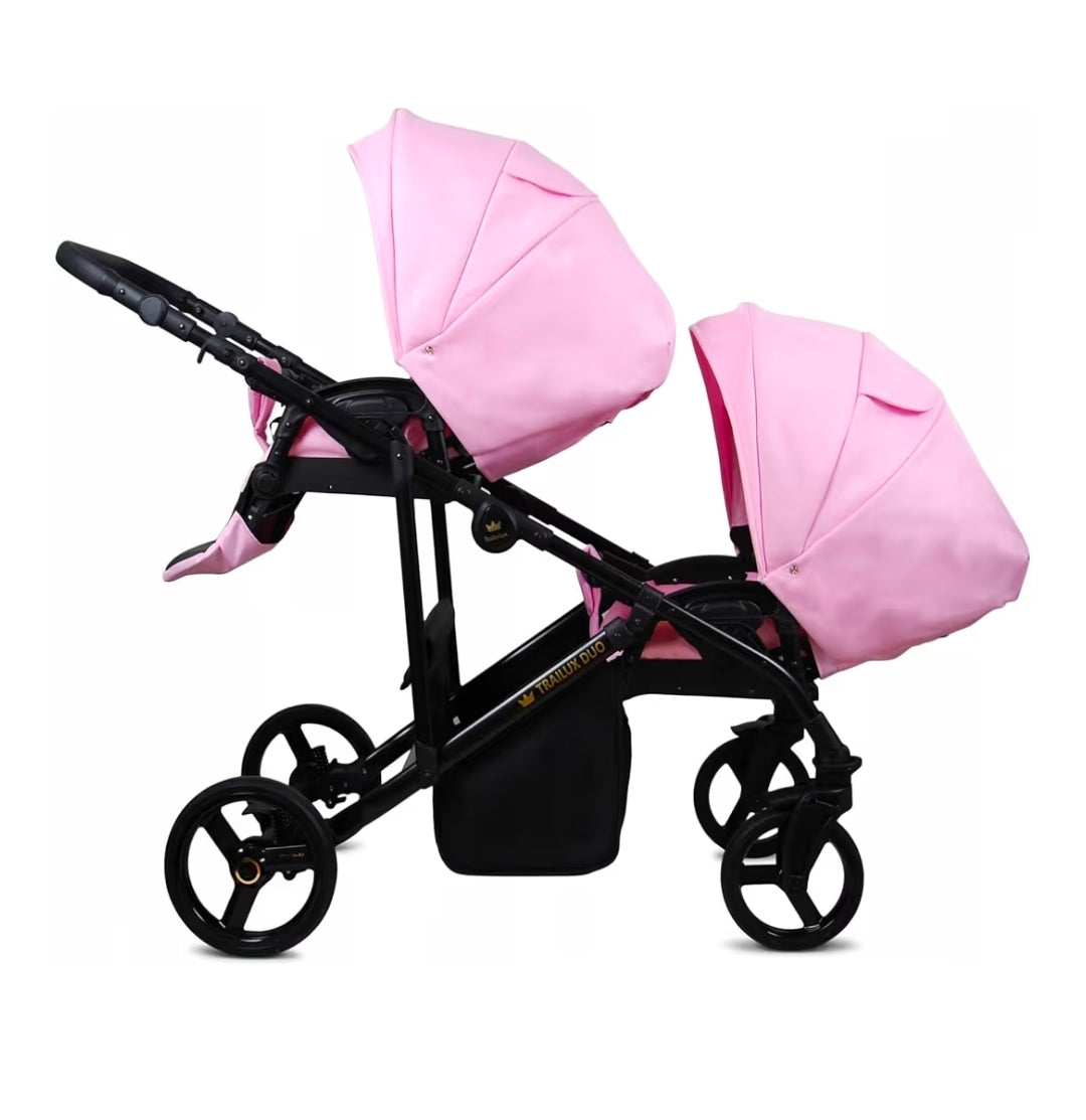 Trailux Duo 3-in-1  Kinderwagen-Set für Zwillinge inkl. Autositz